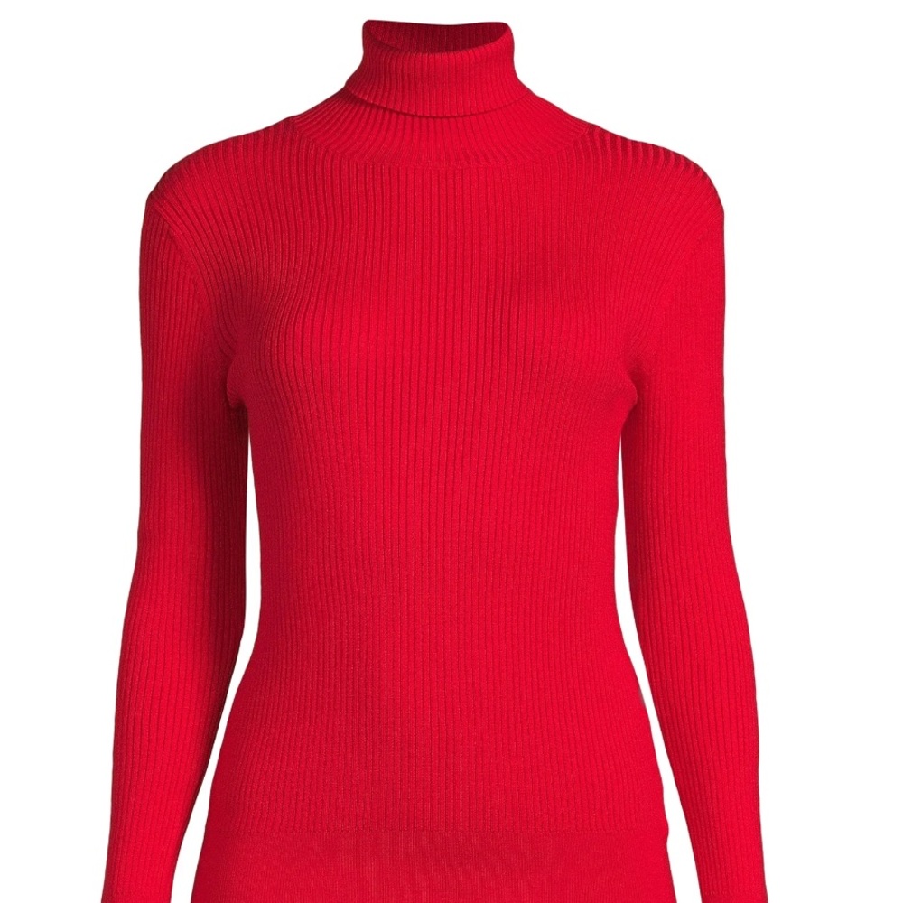 Time and Tru Women's Ribbed Knit Turtleneck